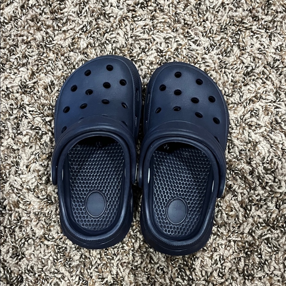 Kids Navy Blue Clogs